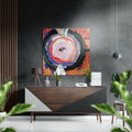 Kandinsky Style Brushed Aluminium Dibond Wall Art