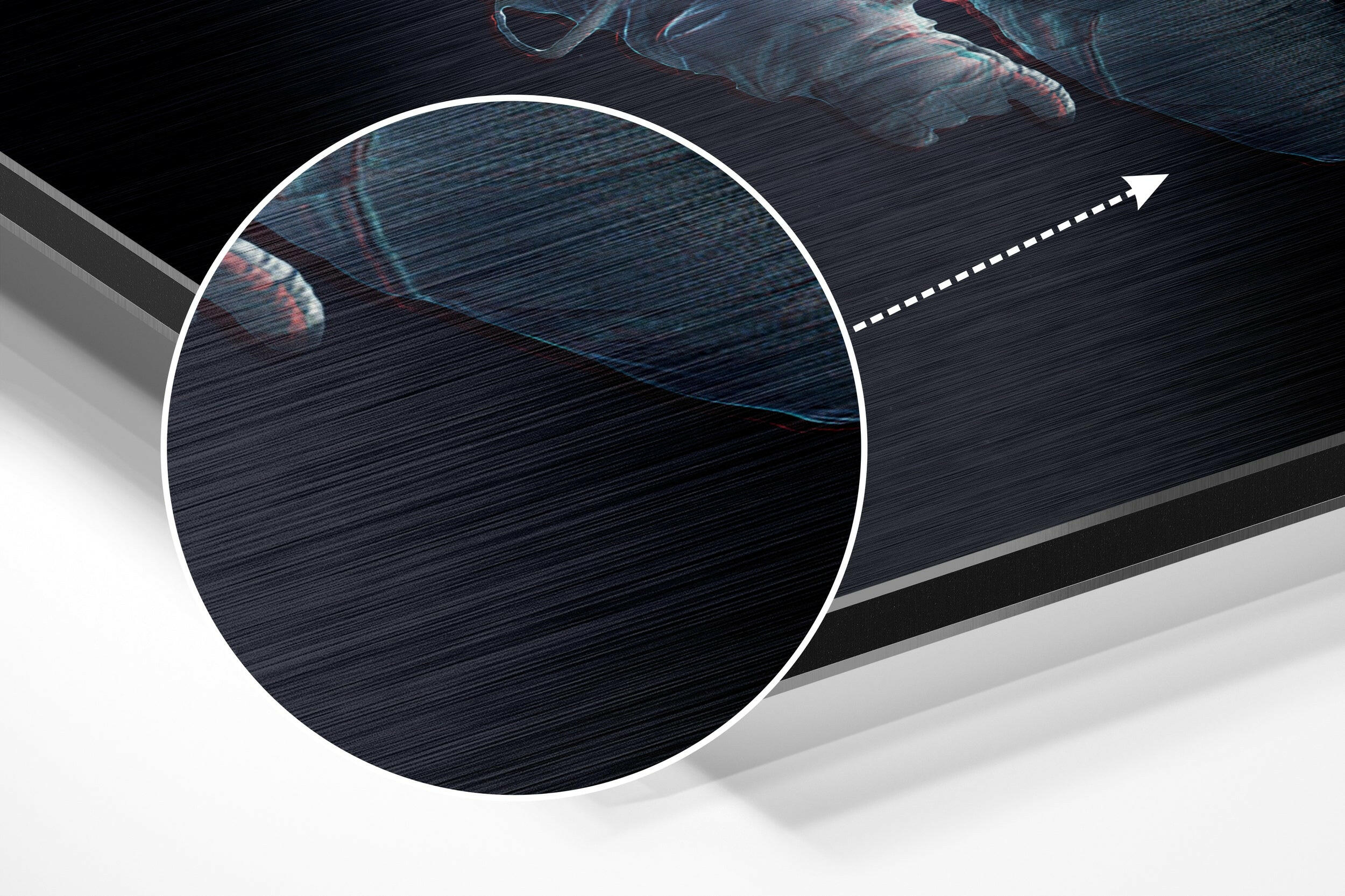 Space Traveller Brushed Aluminium Dibond Wall Art