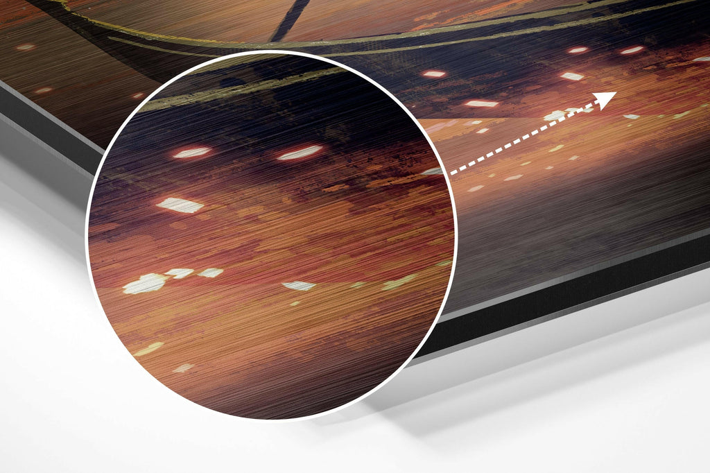 Moon Collector Brushed Aluminium Dibond Wall Art