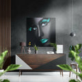 Eyelashes Brushed Aluminium Dibond Wall Art