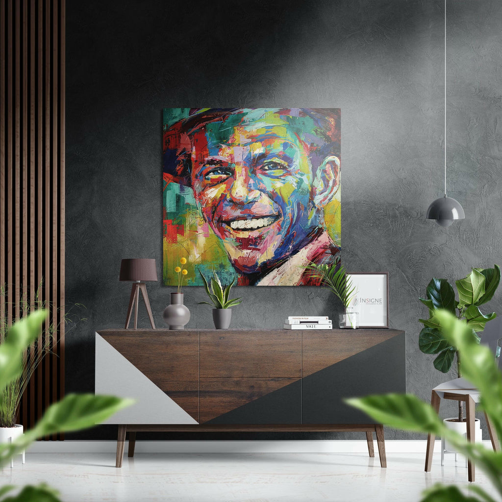 Frank Sinatra Brushed Aluminium Dibond Wall Art