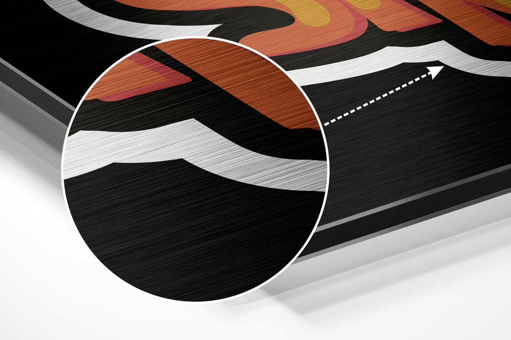 Be Strong Brushed Aluminium Dibond Wall Art
