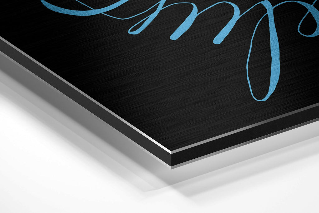 Believe in Impossible Brushed Aluminium Dibond Wall Art