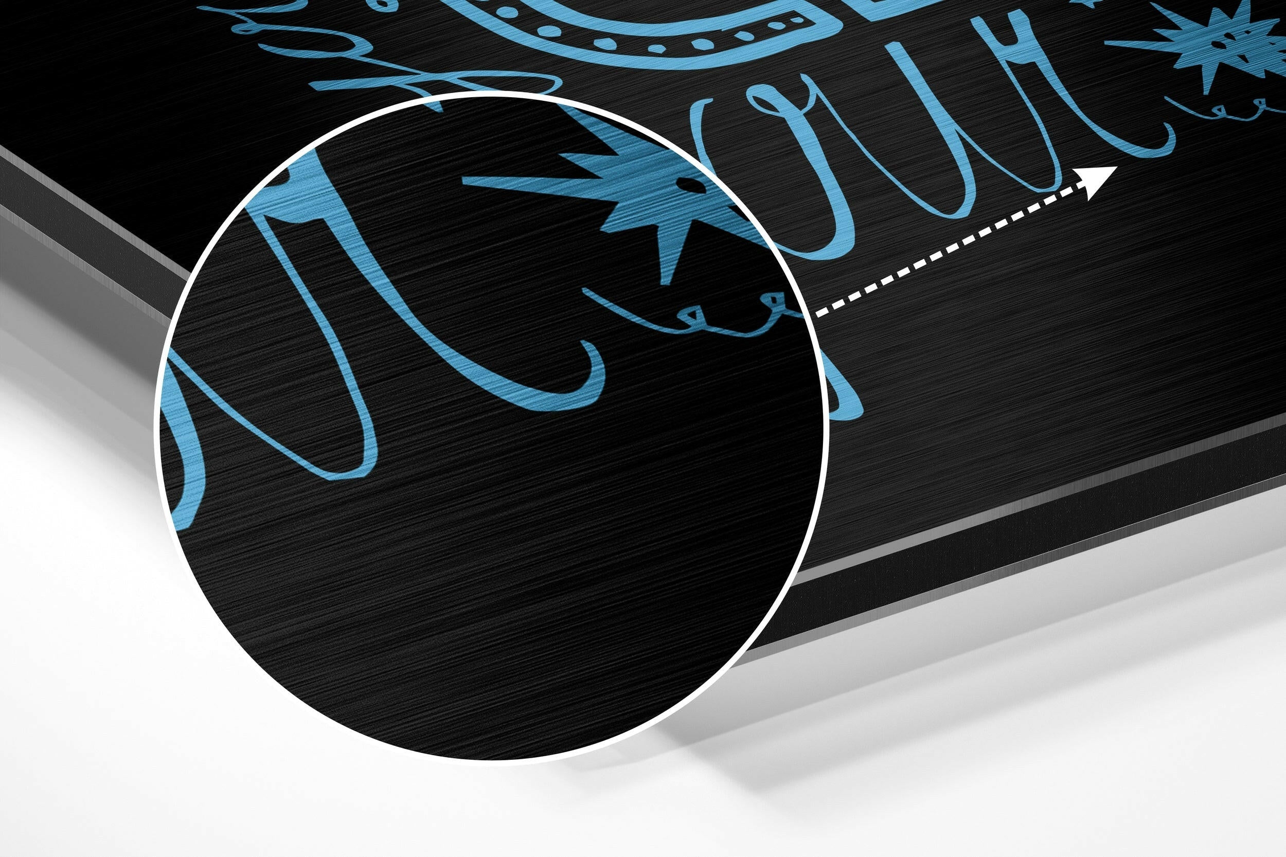 Change Your Thoughts Brushed Aluminium Dibond Wall Art