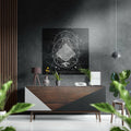 Lines of Space Brushed Aluminium Dibond Wall Art