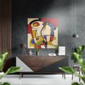 Picasso Style Brushed Aluminium Dibond Wall Art