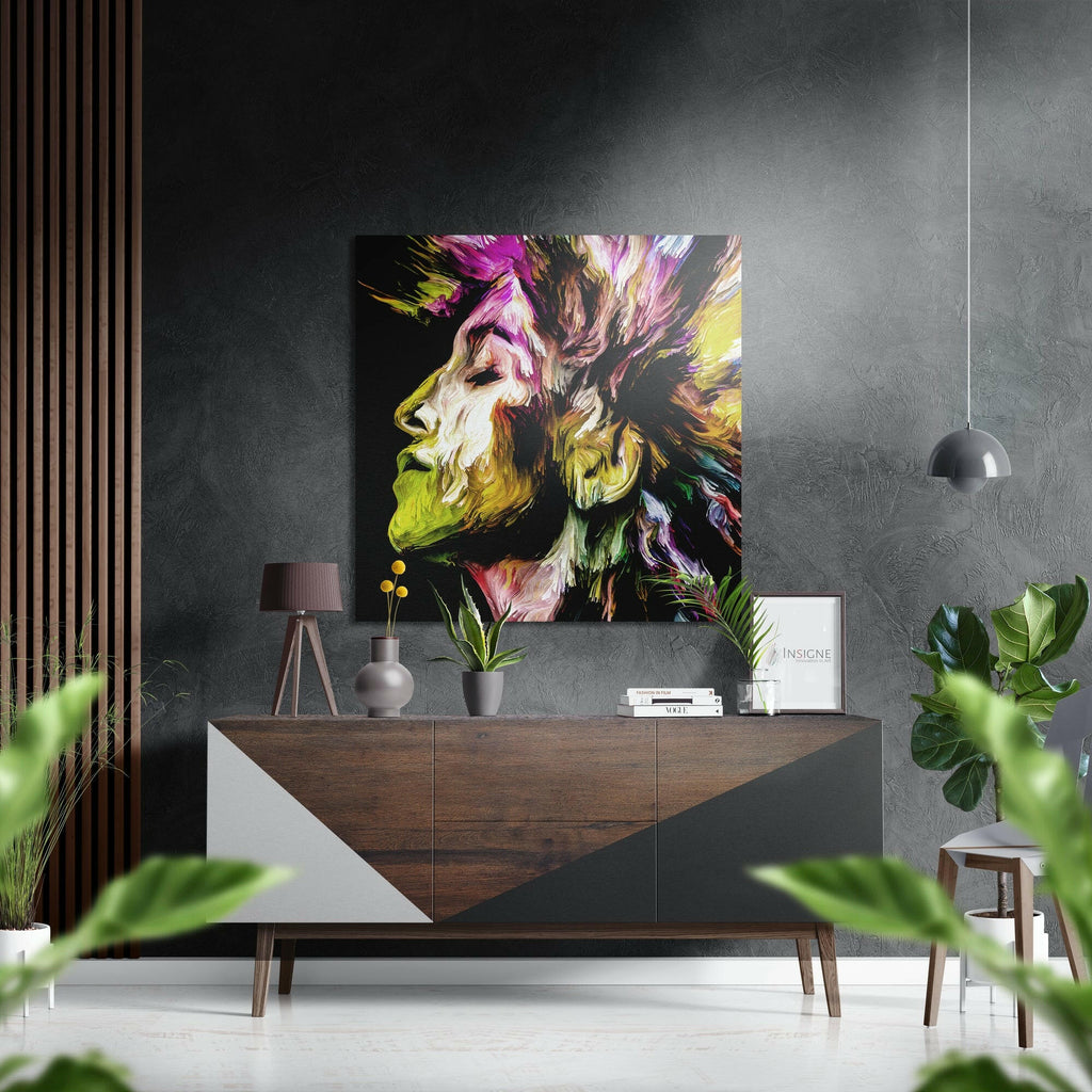 Feel  the Music Brushed Aluminium Dibond Wall Art