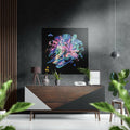 Dance of Colors Brushed Aluminium Dibond Wall Art