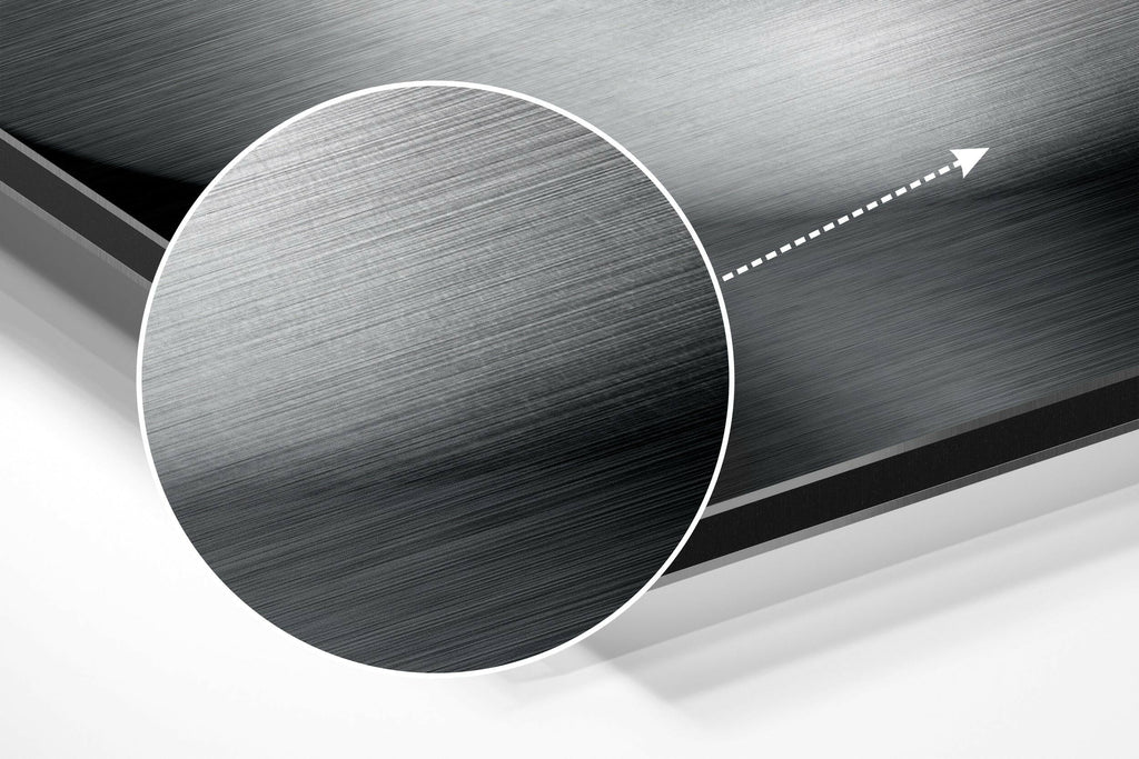 Lips Brushed Aluminium Dibond Wall Art