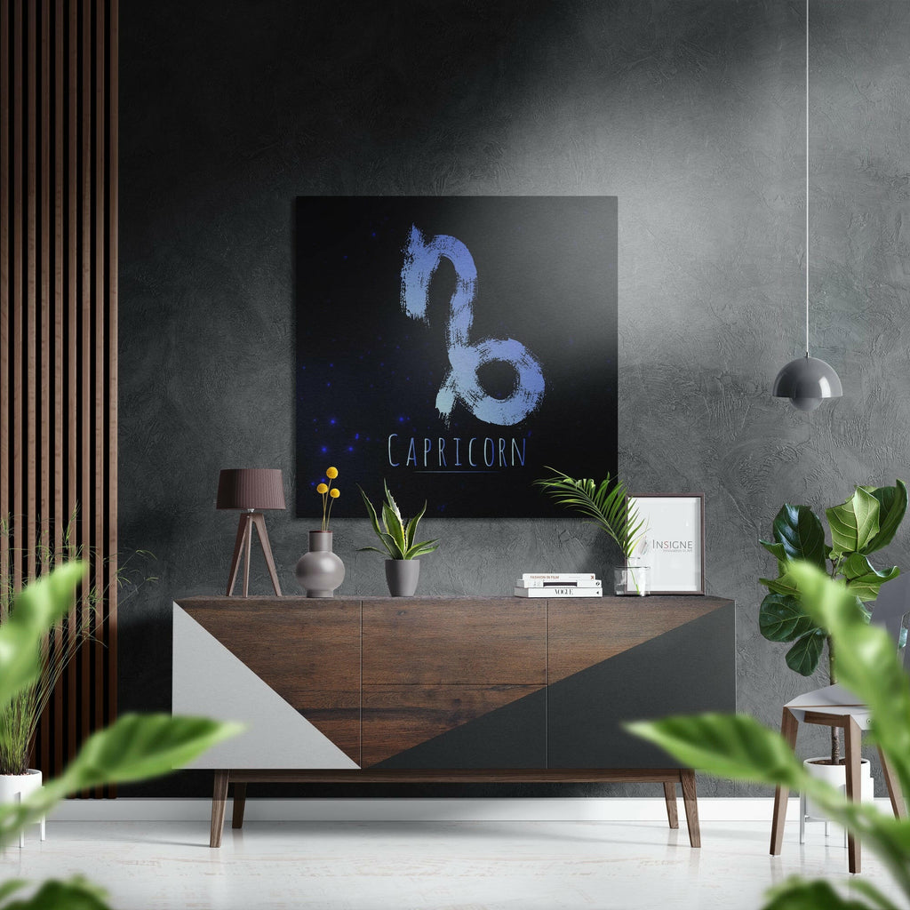 Capricorn Brushed Aluminium Dibond Wall Art