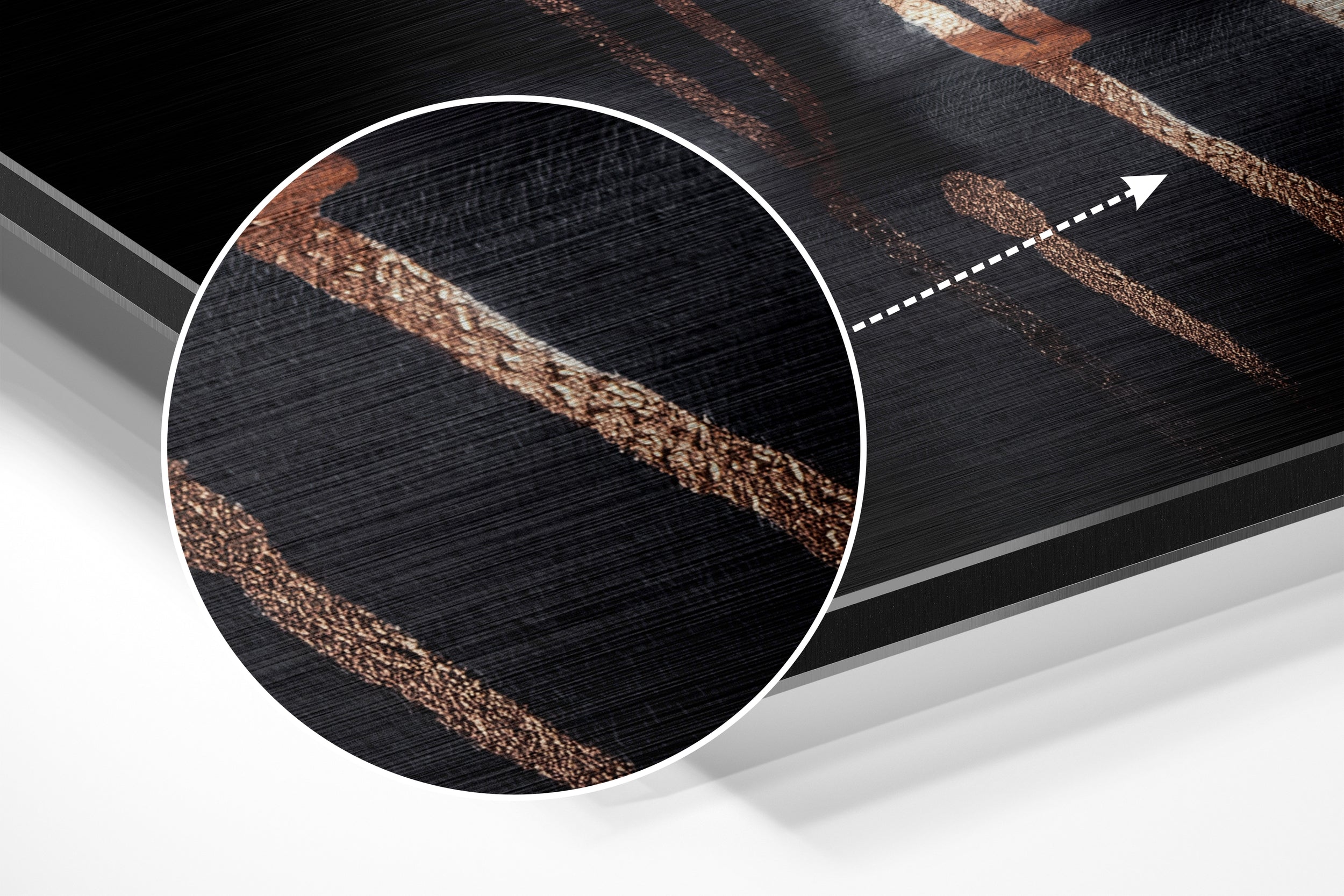 Women Brushed Aluminium Dibond Wall Art