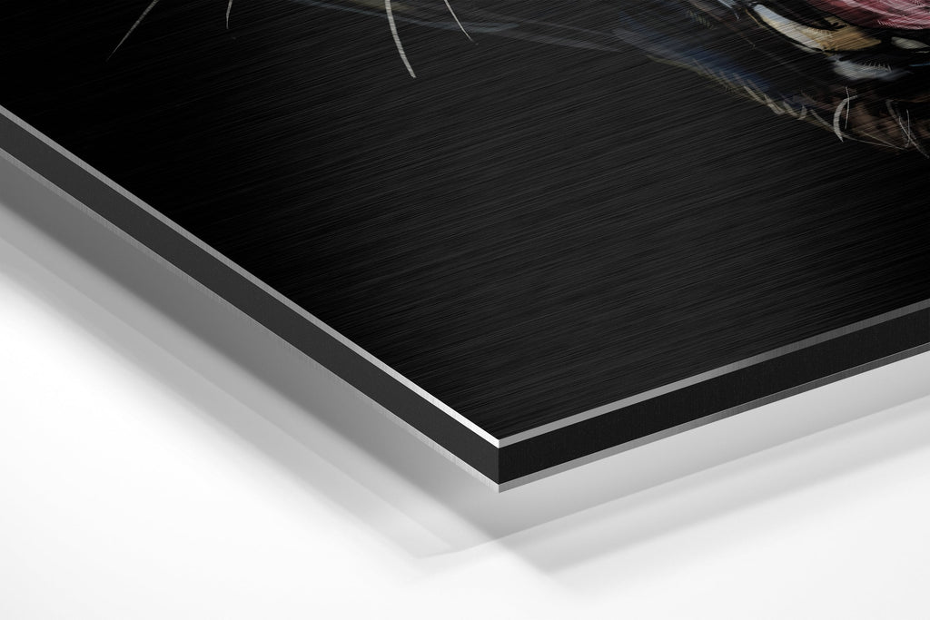 Black Panther Brushed Aluminium Dibond Wall Art