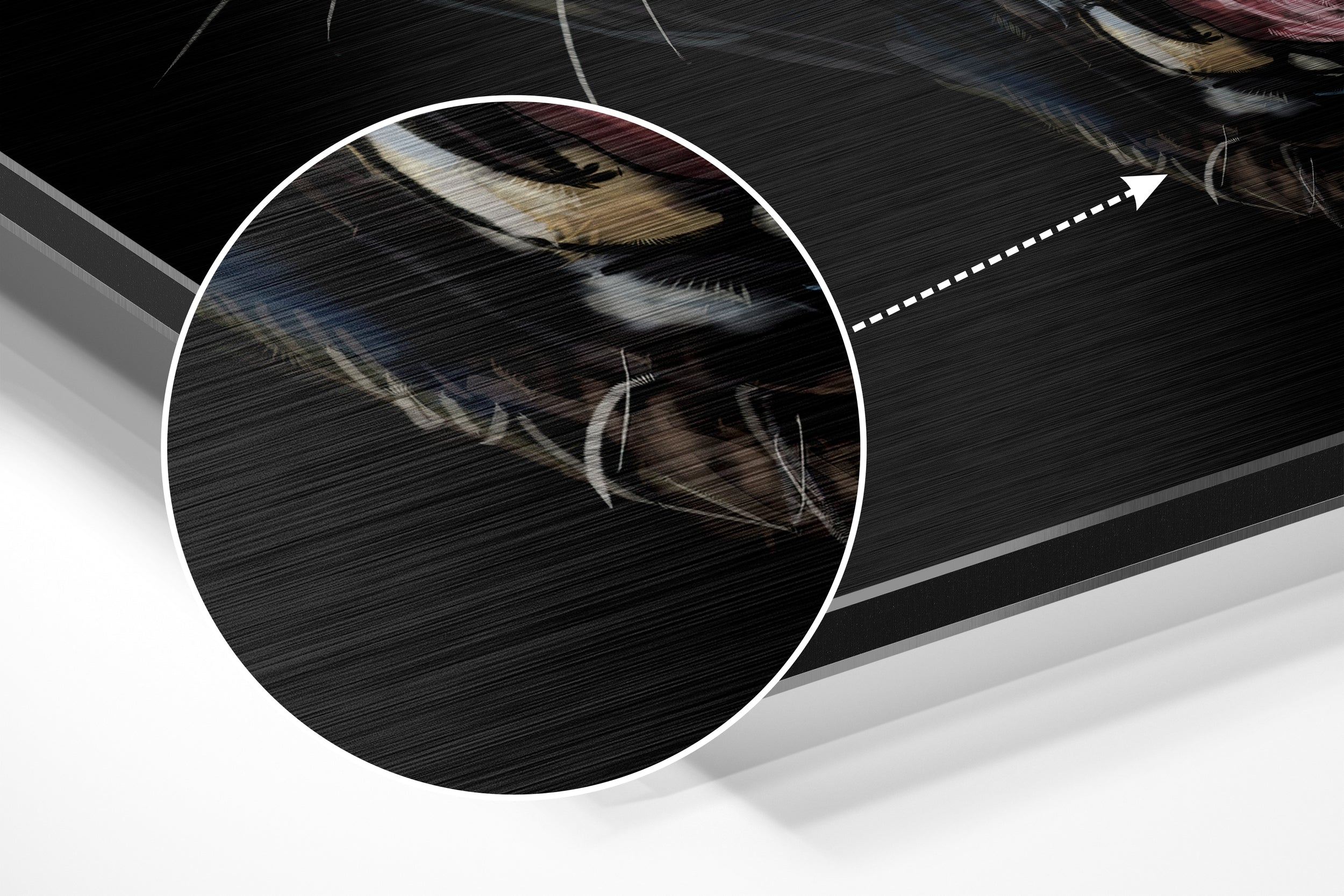 Black Panther Brushed Aluminium Dibond Wall Art