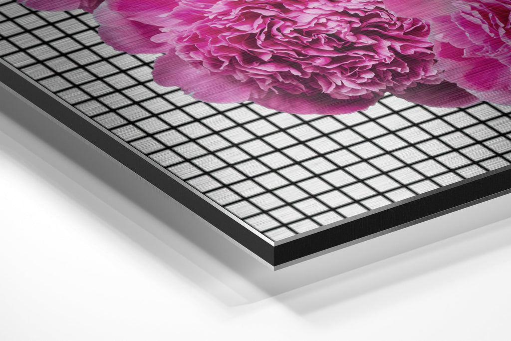 Lips Brushed Aluminium Dibond Wall Art