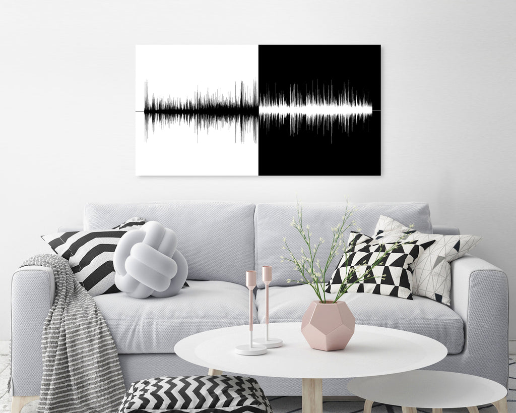 Personalized Cotton Sound Wave Second Anniversary Gift
