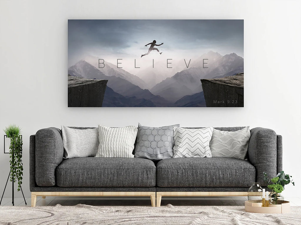 Believe - Motivational Canvas Art