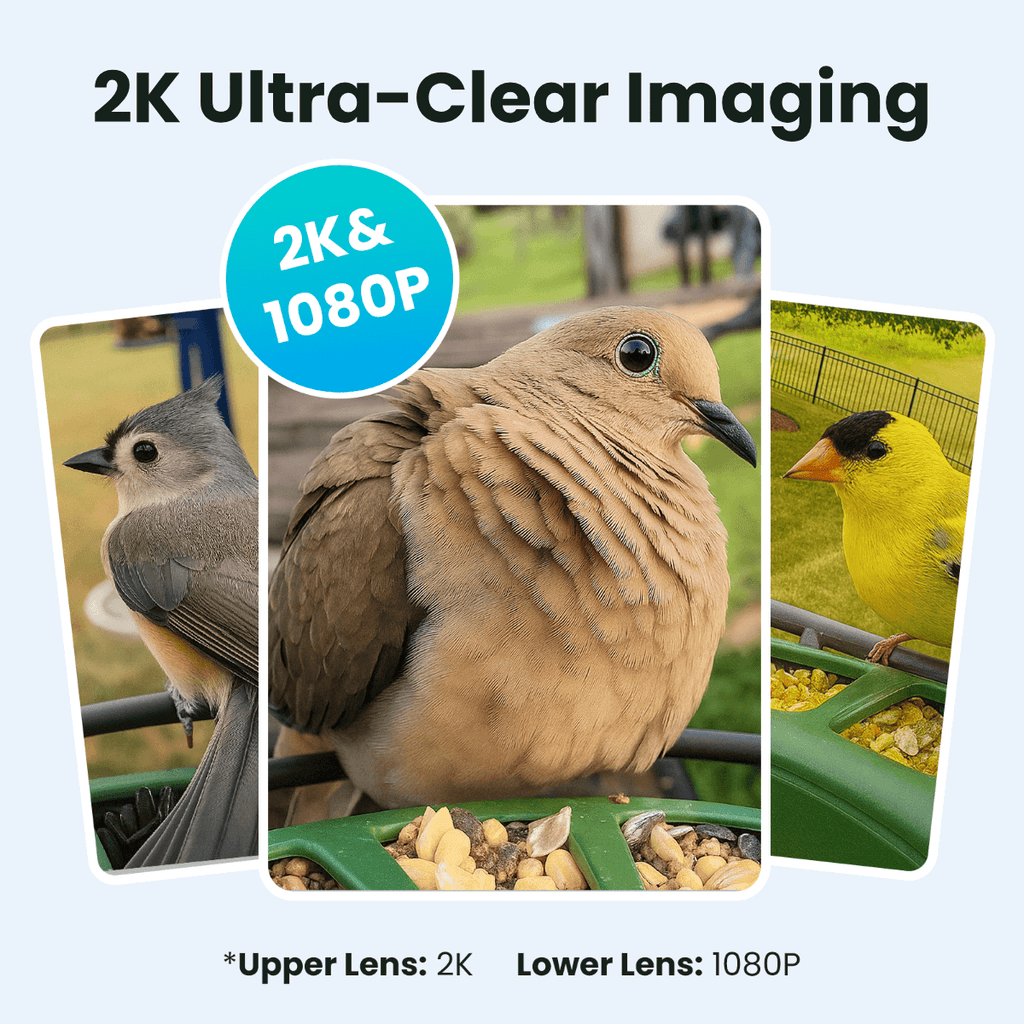 Birdfy Feeder 2 Pro - Dual-Lens Smart Bird Feeder with Camera