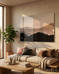 Mountains Glass Wall Art