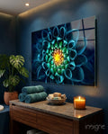 Flower Glass Wall Art