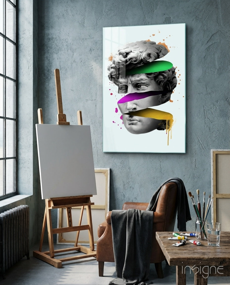 Sculpture Glass Wall Art
