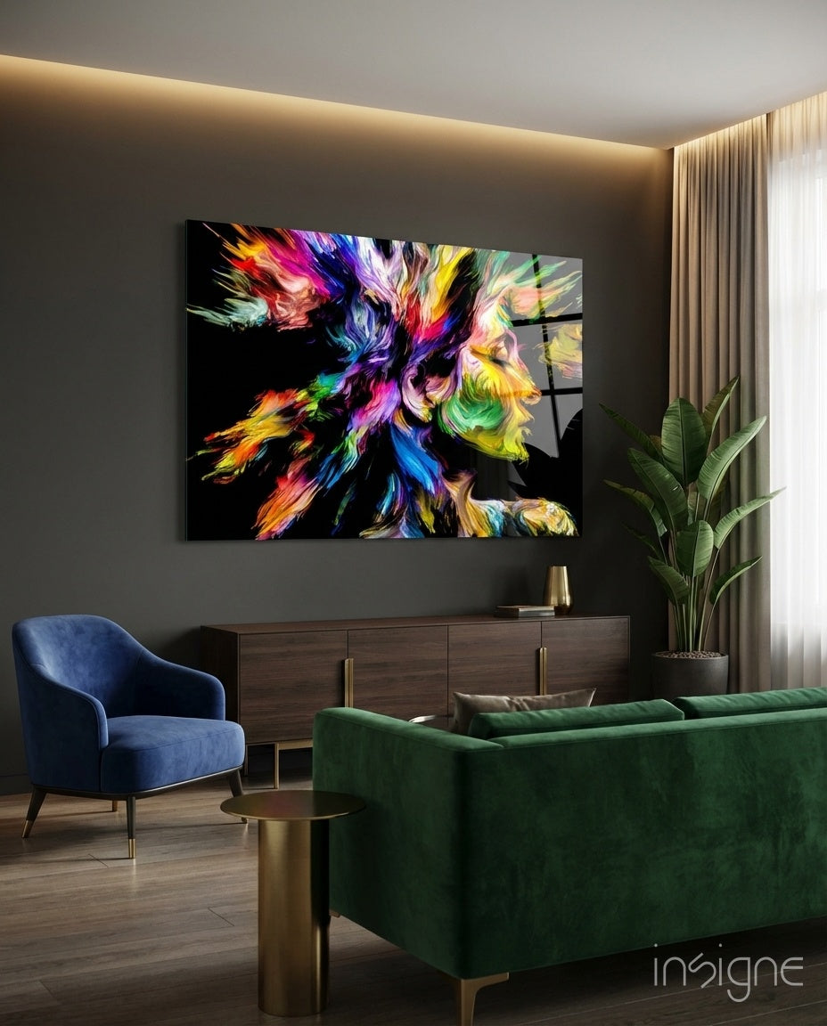 Colorful Thoughts Glass Wall Art