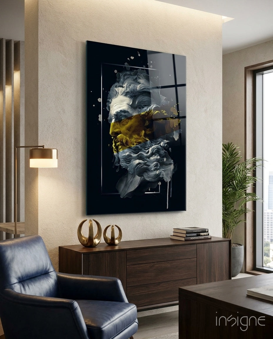 Poseidon Glass Wall Art