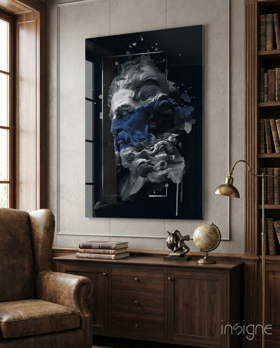 Poseidon Glass Wall Art