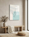 Abstract Shapes Glass Wall Art