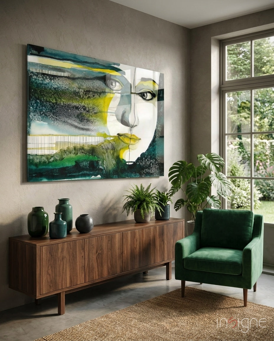 Women's Glass Wall Art