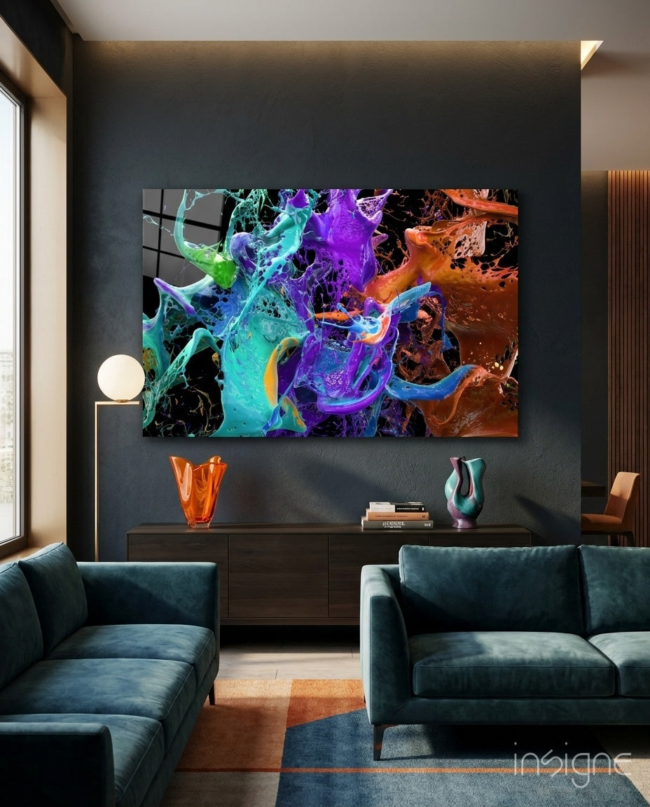 Colors Glass Wall Art