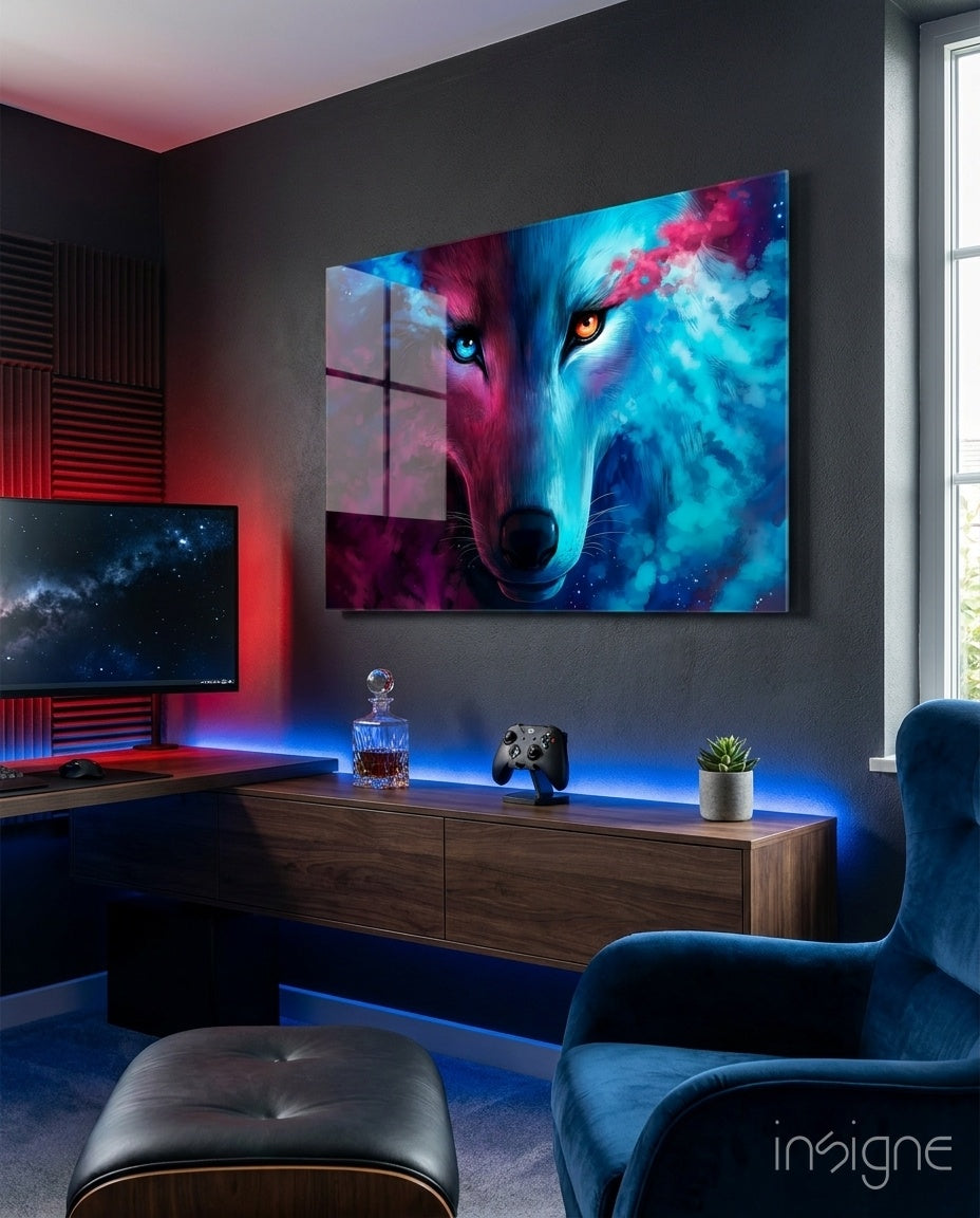 Wolf Glass Wall Art