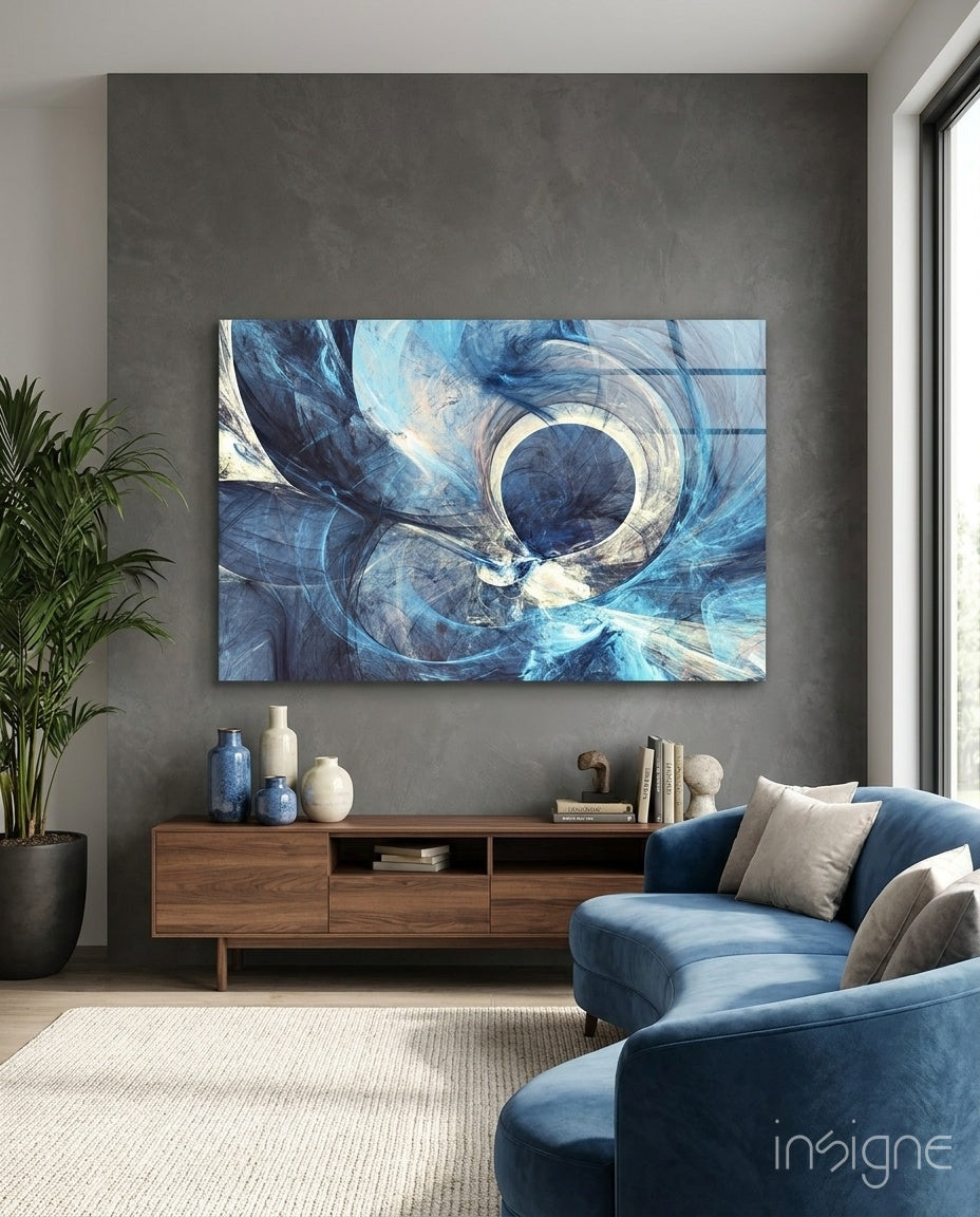 Abstract Glass Wall Art