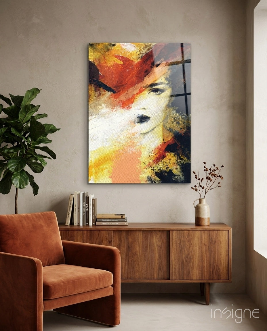 Women's Glass Wall Art