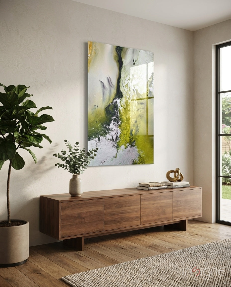 Colors of Abstraction Glass Wall Art
