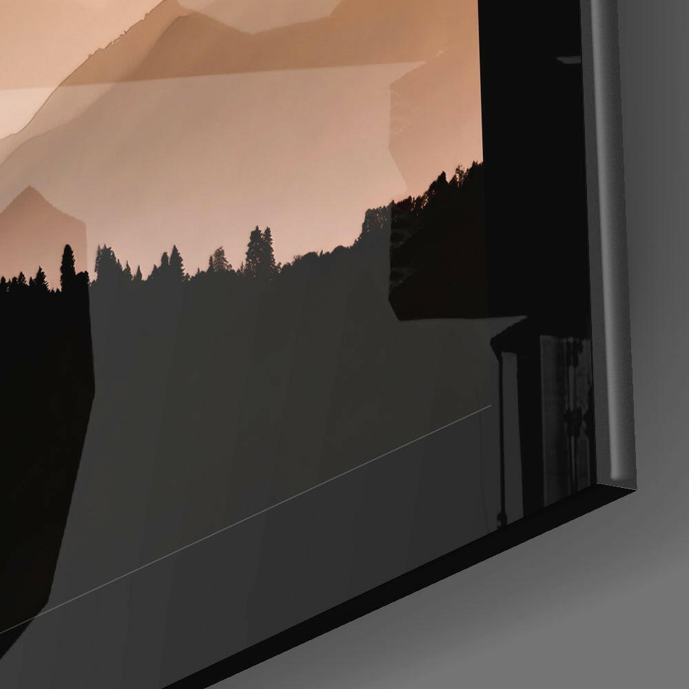 Foggy Horizons Glass Wall Art