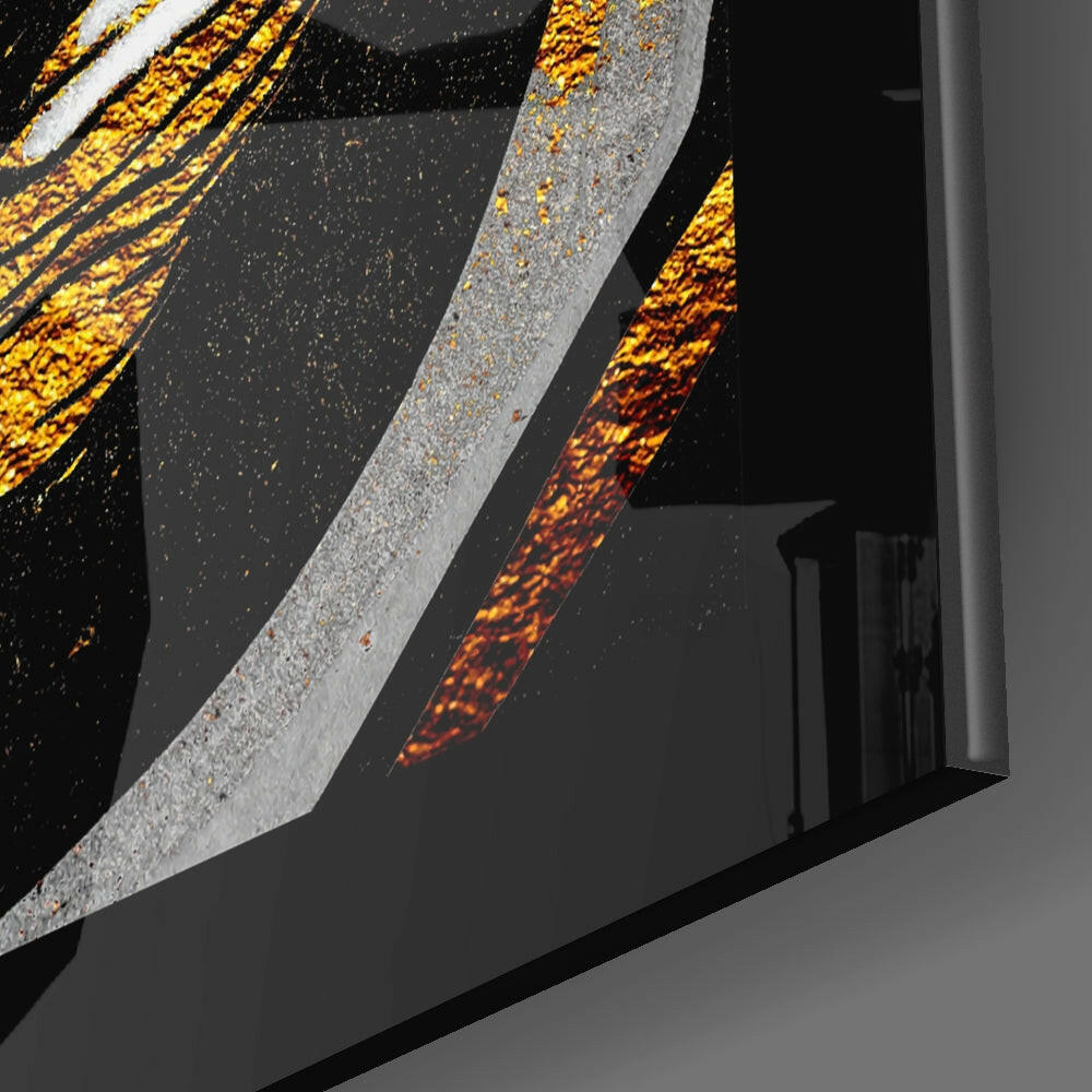 Gold Dust Glass Wall Art
