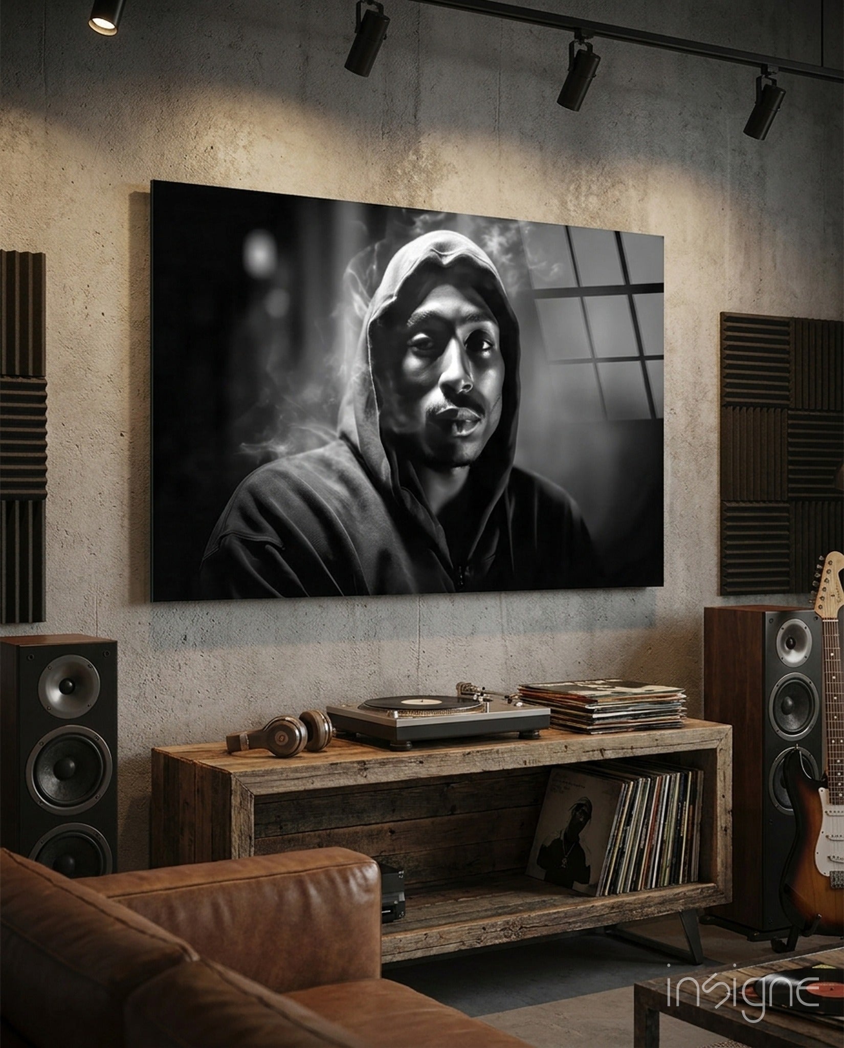 Tupac Glass Wall Art || Designer Collection