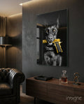 Gun Dog  Glass Wall Art || Designer Collection
