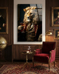 Gentleman Glass Wall Art|| Designer's Collection