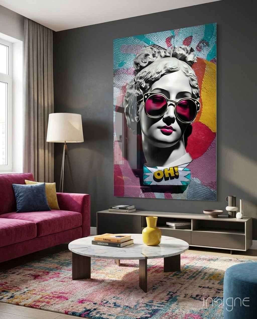 Oh! Glass Wall Art || Designer Collection