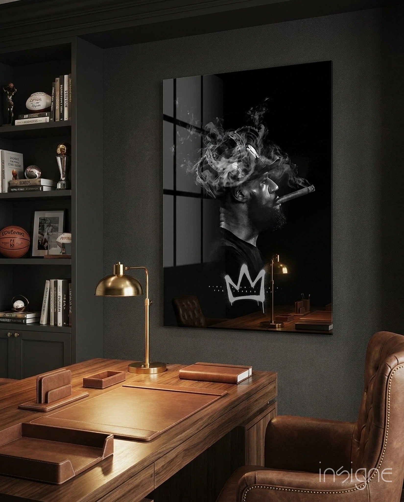 King James Glass Wall Art || Designer Collection