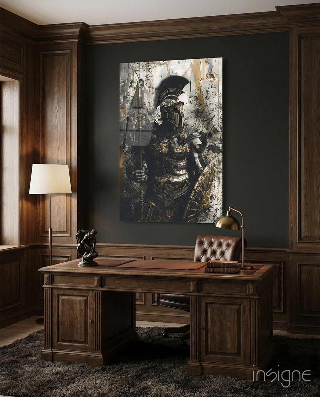 Gladiator Glass Wall Art || Designer Collection