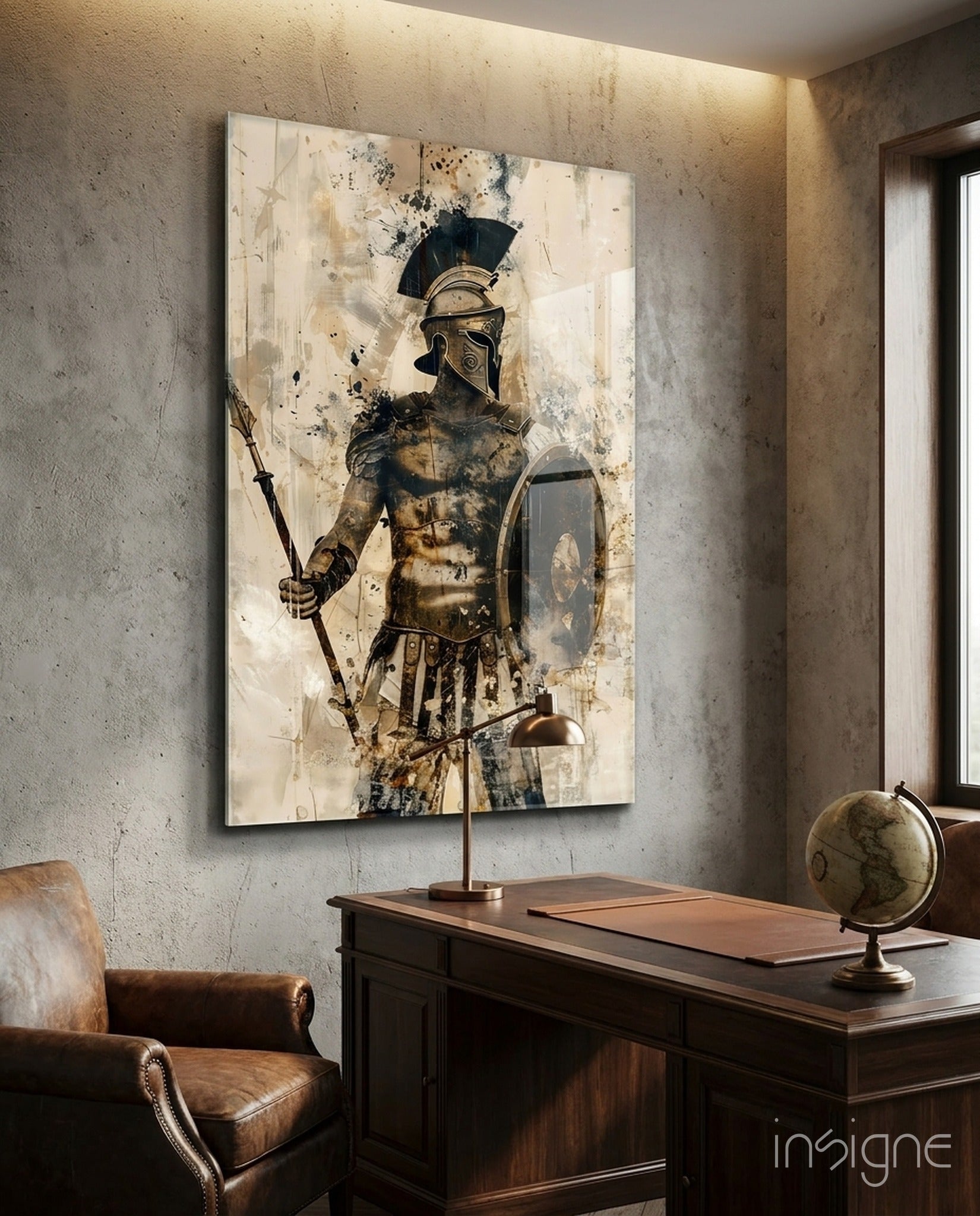 Gladiator Glass Wall Art || Designer Collection