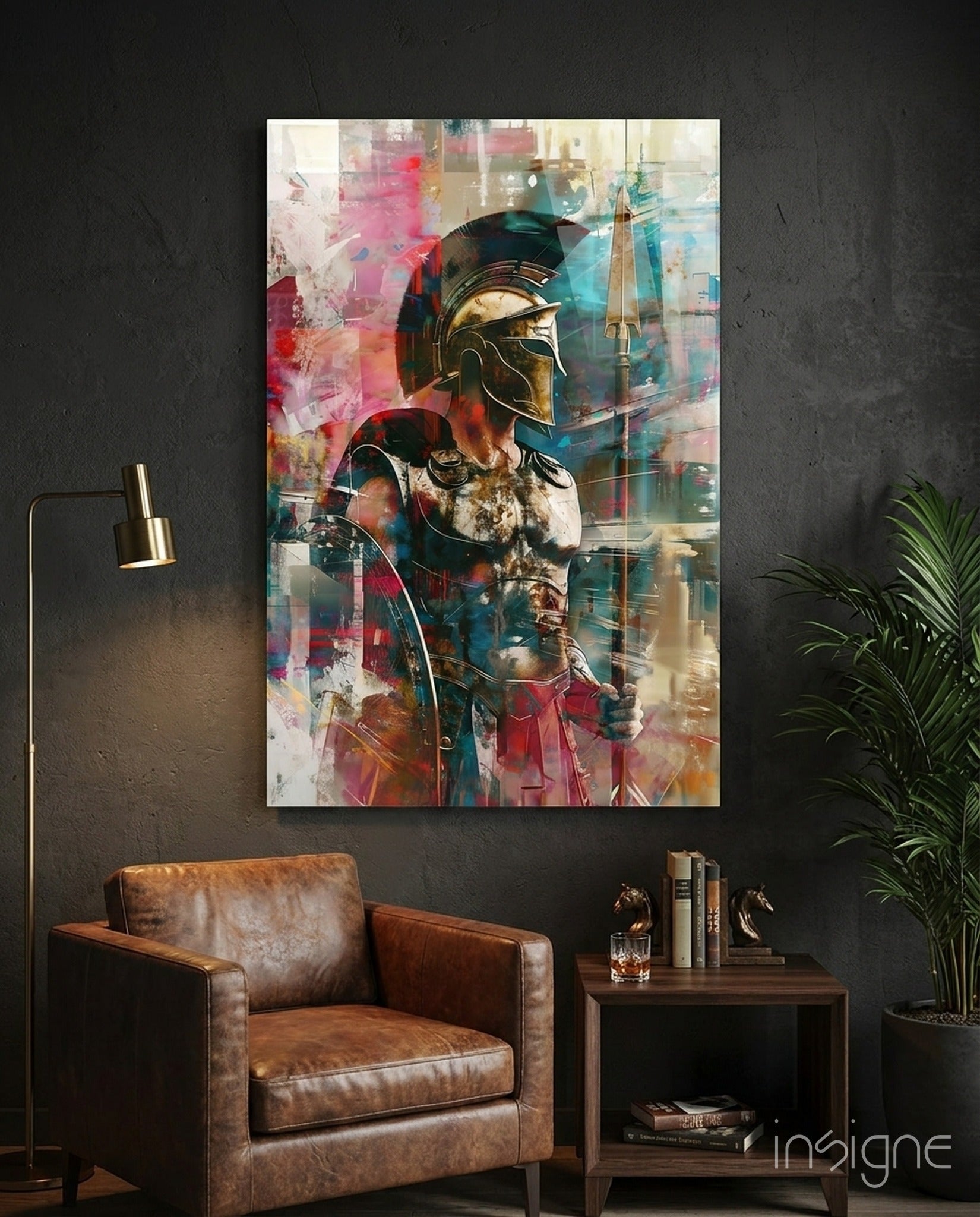 Gladiator Glass Wall Art || Designer Collection