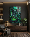 Wolf Glass Wall Art || Designer Collection