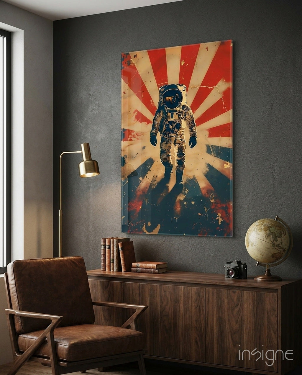 Astronaut Glass Wall Art || Designer Collection