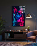 Dog with Glasses Glass Wall Art || Designer Collection