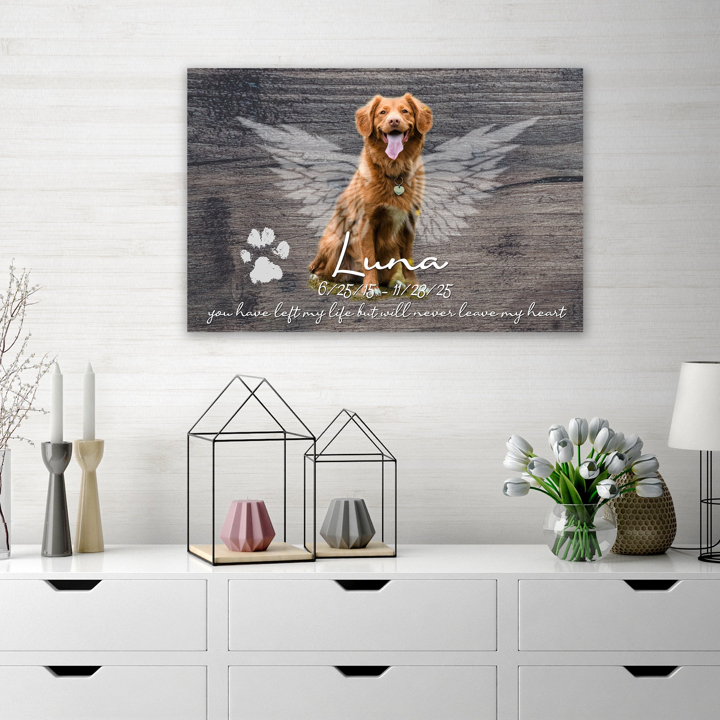 Dog Canvas Art - Dog Memorial Gift