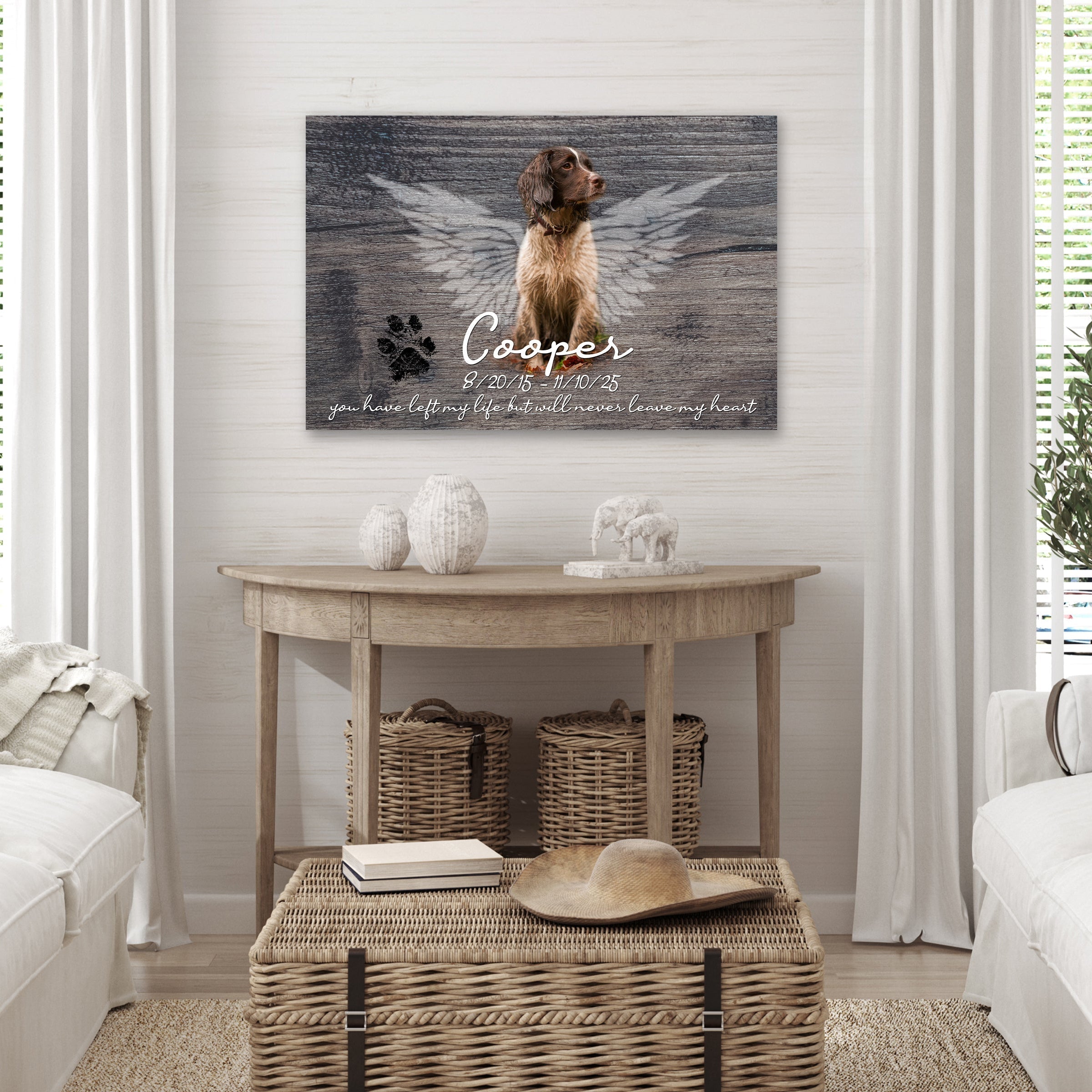 Dog Canvas Art - Dog Memorial Gift
