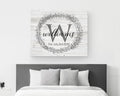 Family Monogram Design Second Anniversary Gift